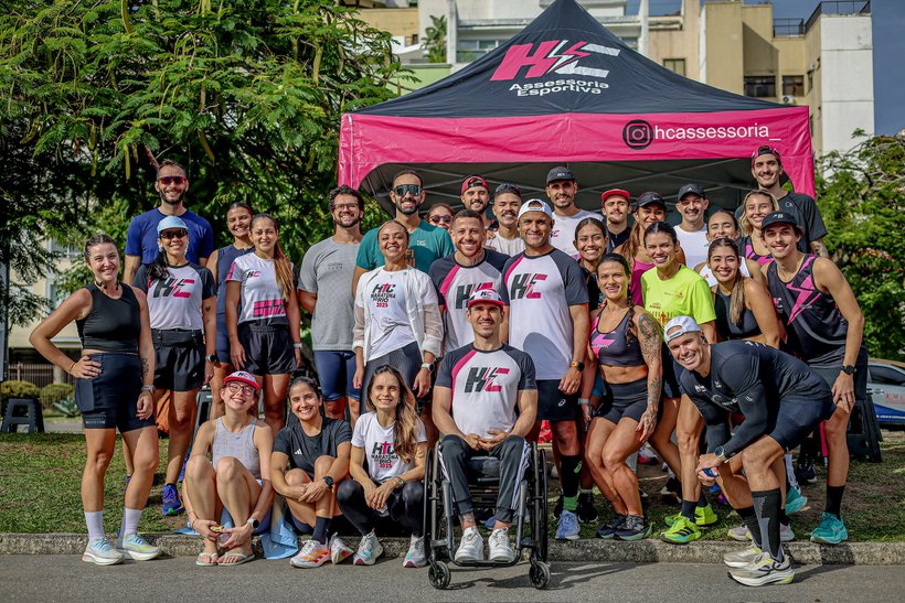 Família HC reunida em evento de corrida no Rio de Janeiro